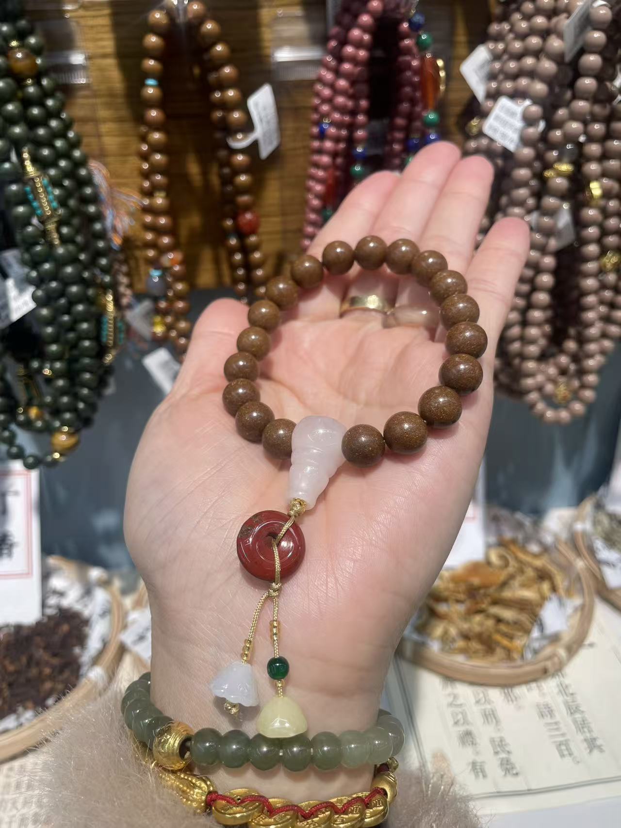 Natural Stone Bead Bracelet