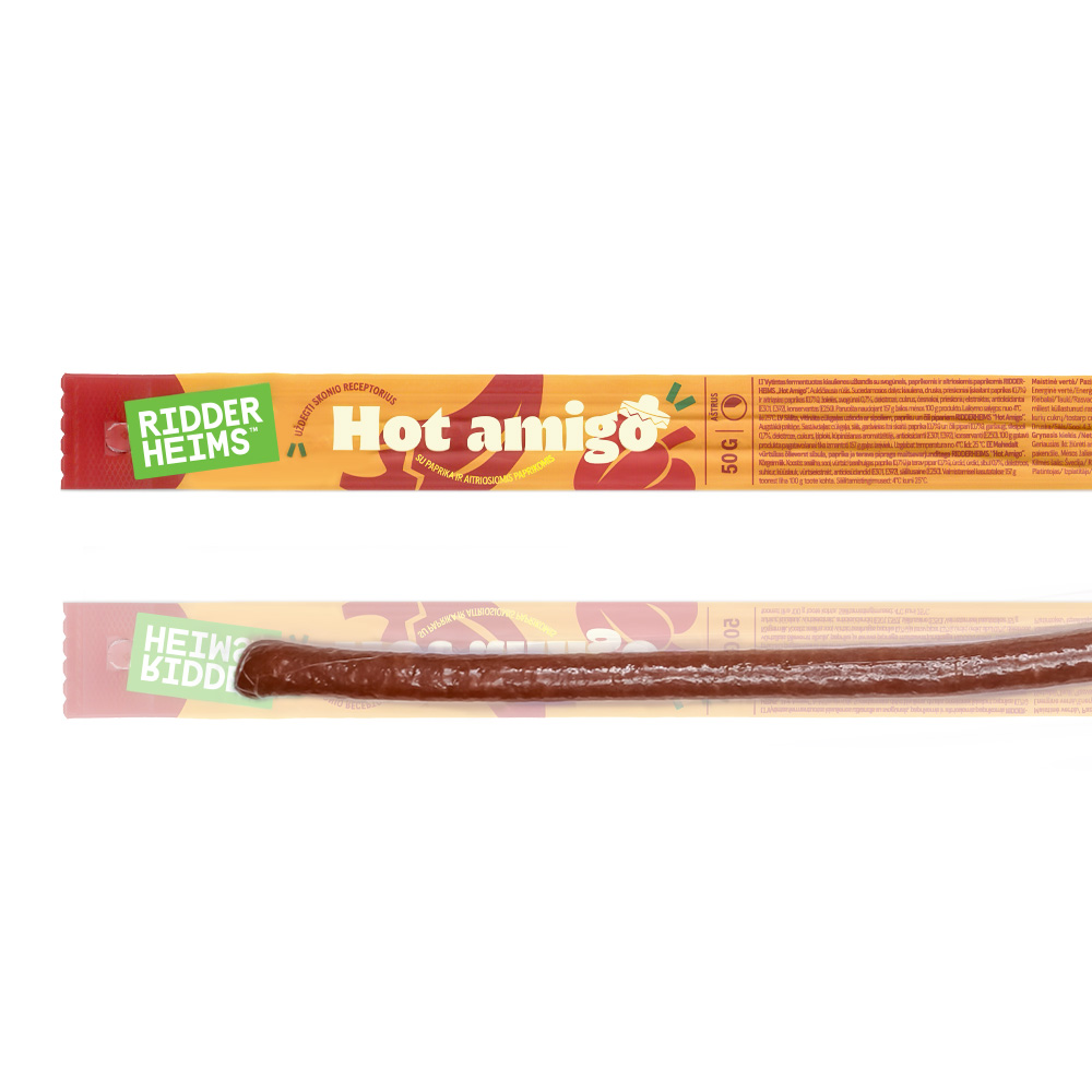 RIDDERHEIMS vytinti fermentuoti kiaulienos užkandžiai