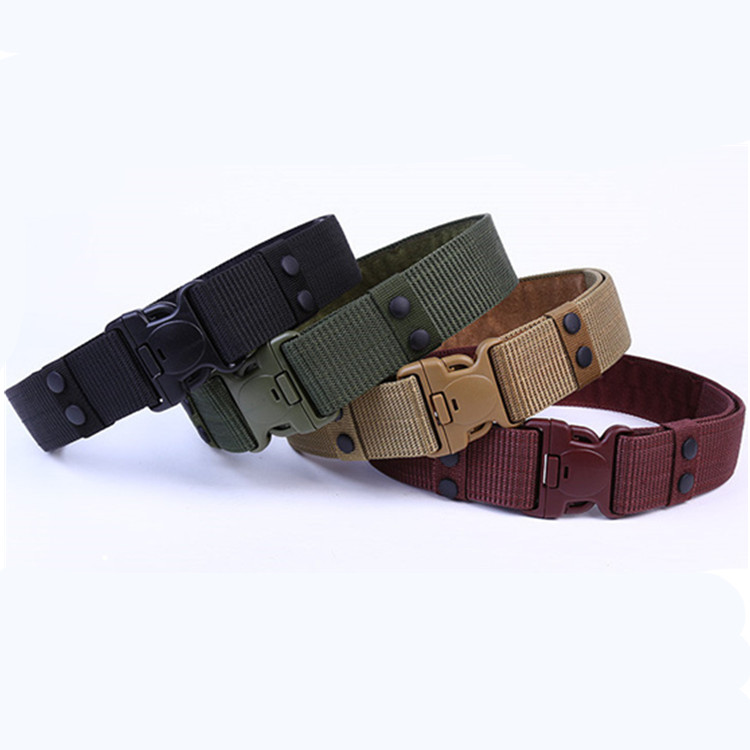 Wholesale Original Factory Unisex Casual Security Guard Tactical Belt Polypropylene Quick Release Plastic Buckle Waist Strap