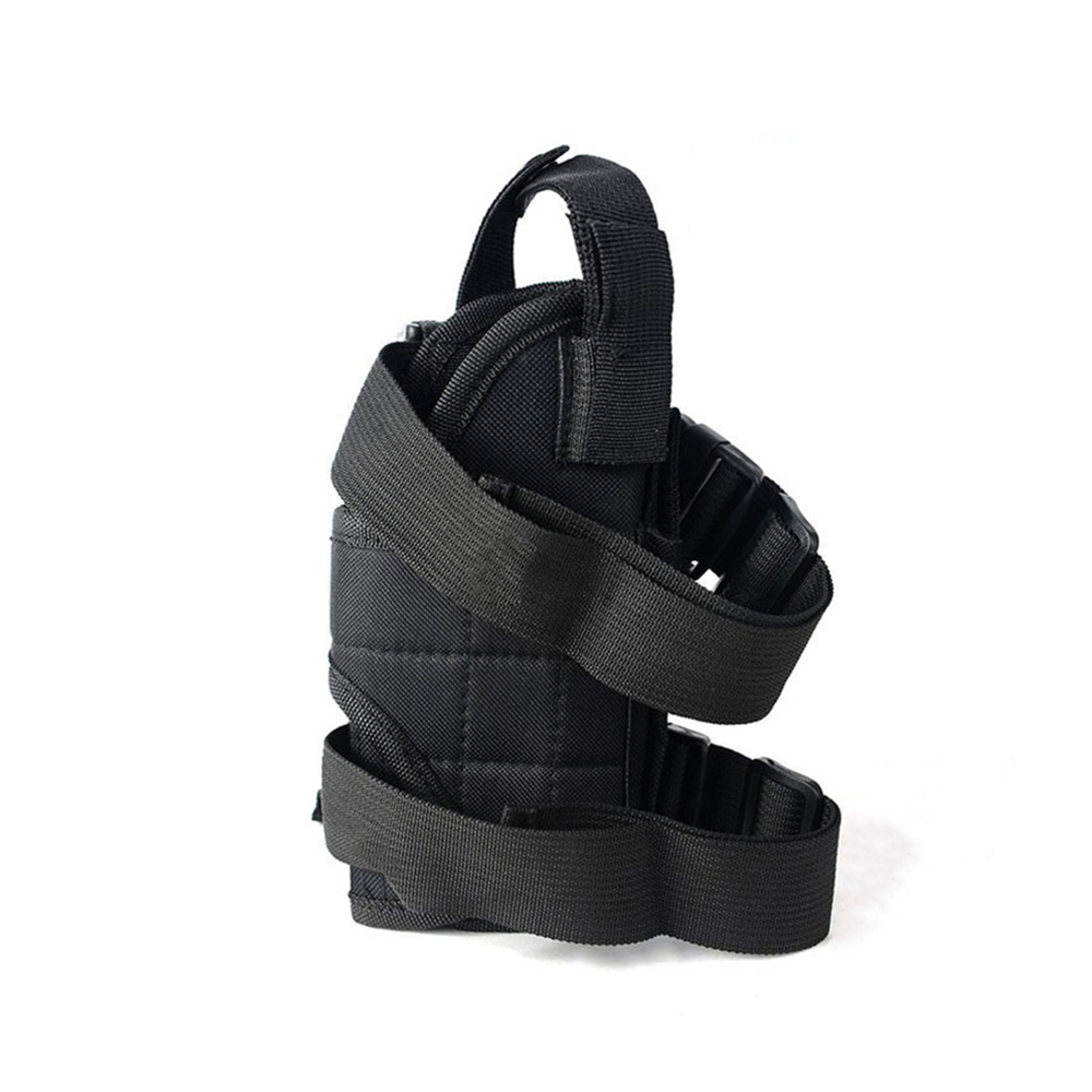 600D Oxford Cloth Durable Adjustable Tactical Leg Holster with Polyester Lining for Outdoor Security Guard Use