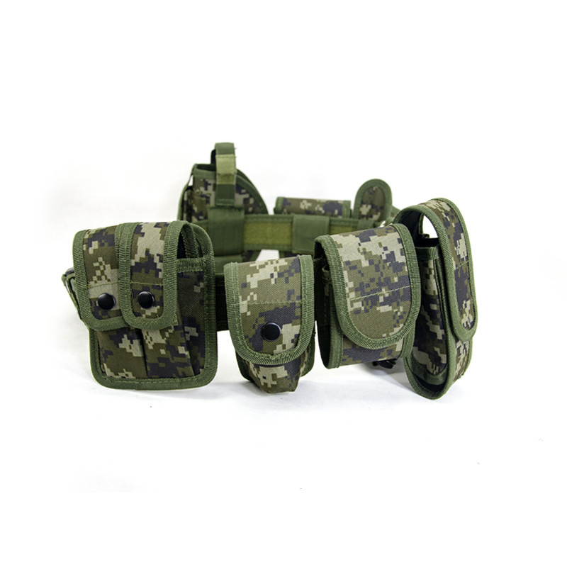 Multifunctional Western Tactical Security Belt for Men Black 1680D Nylon + PP Webbing 140cm Length PP Buckle Utility Belt