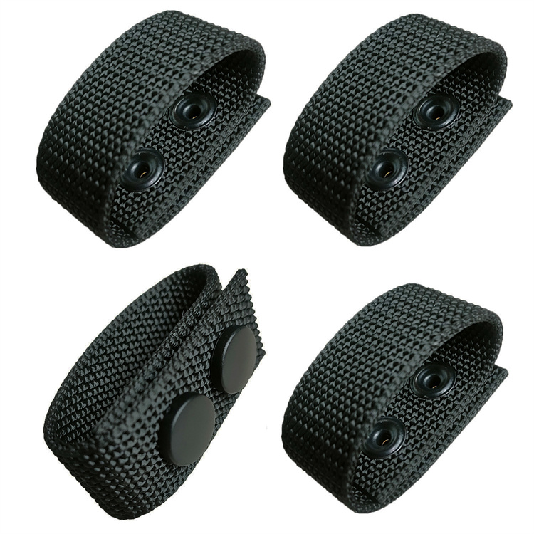 Nylon Duty Belt Keeper Double Snaps Comfortable Outdoor Tactical Belt Keeper Holder Accessory Made Oxford with Double Snaps