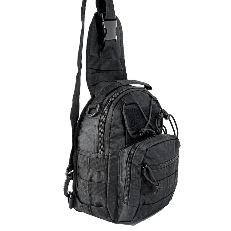 Unisex Portable 600D Oxford Cloth Sport Chest Bag Zipper Polyester Waterproof Outdoor Crossbody Single Shoulder Messenger Molle