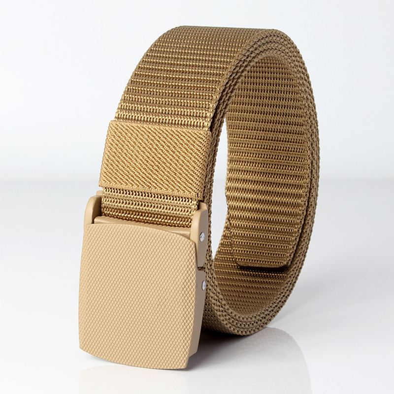 38MM Webbing Riggers Polyester Waist Canvas Vintage Tactical Belt with Heavy-Duty Quick-Release Metal Buckle with Molle for Men