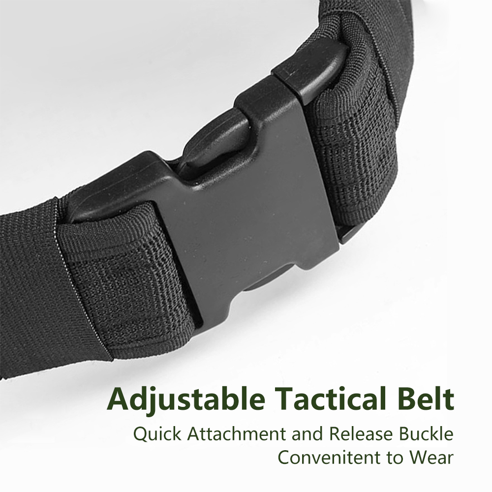 Custom Logo 7in1 1680D Nylon Uniform Oxford Polyester Tactical Belt with Plastic Buckle for Casual Heavy Duty Outdoor Training