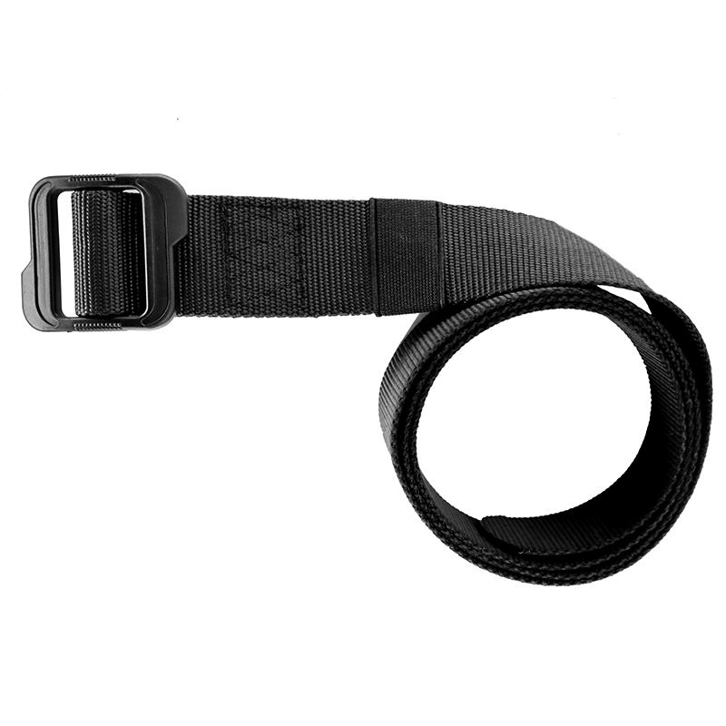 Logo Men's Black Tactical Duty Belt Set Nylon Utility Uniform Personal Utility Product Security Equipment Buckle Included