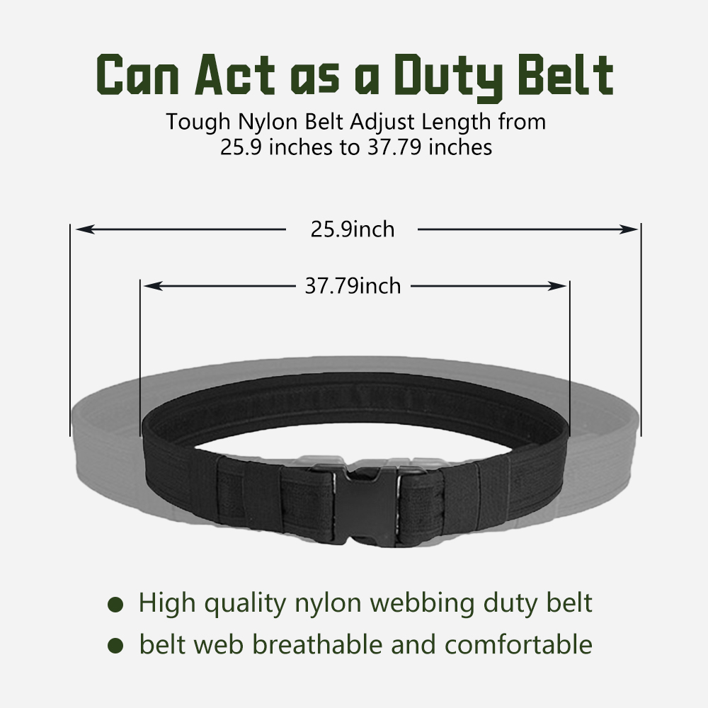 Custom Logo 7in1 1680D Nylon Uniform Oxford Polyester Tactical Belt with Plastic Buckle for Casual Heavy Duty Outdoor Training