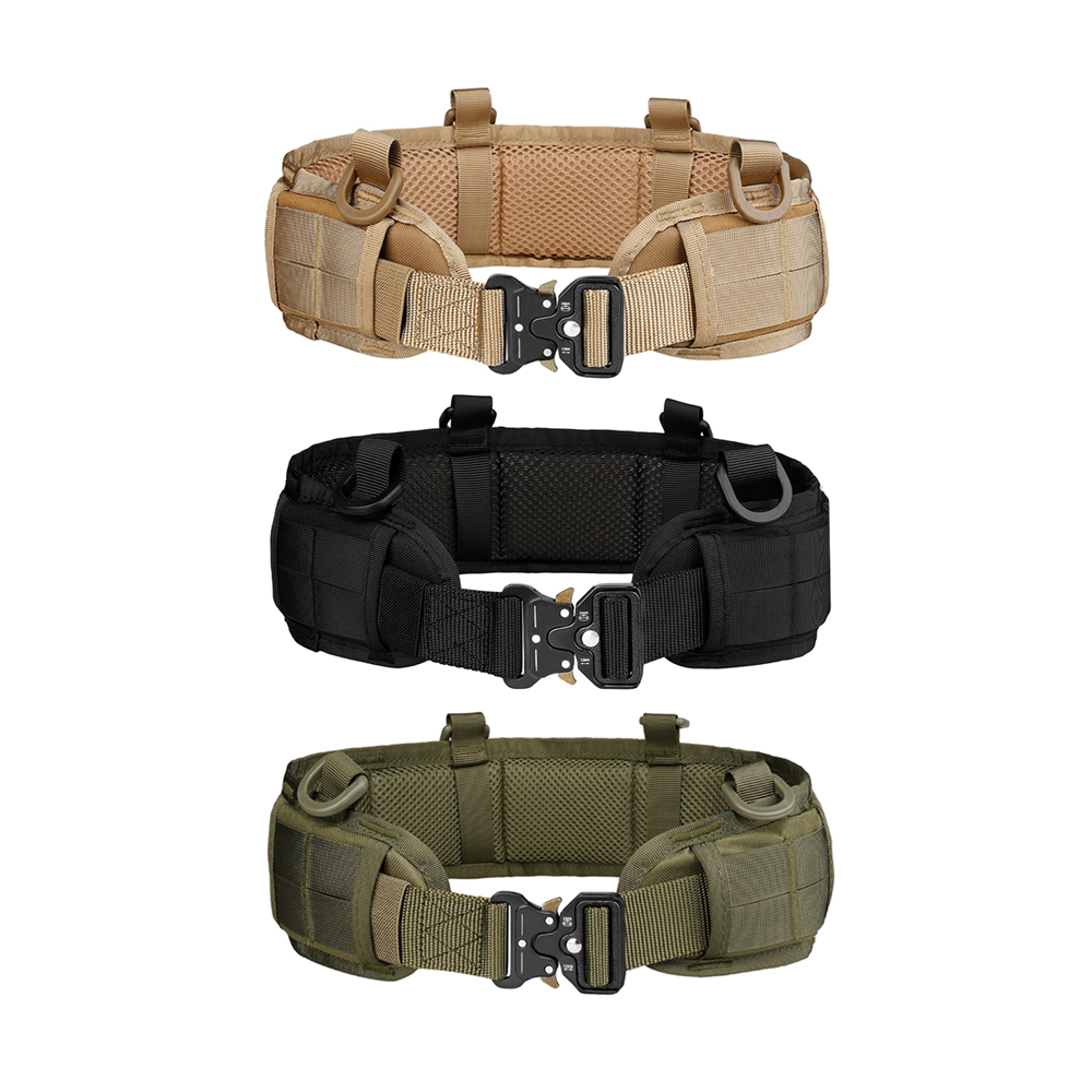 Tactical Equipment Ladjustable Training Belt Set Slim Sports Hunting Game Belts and Bags Safe Life Defense Training Belts