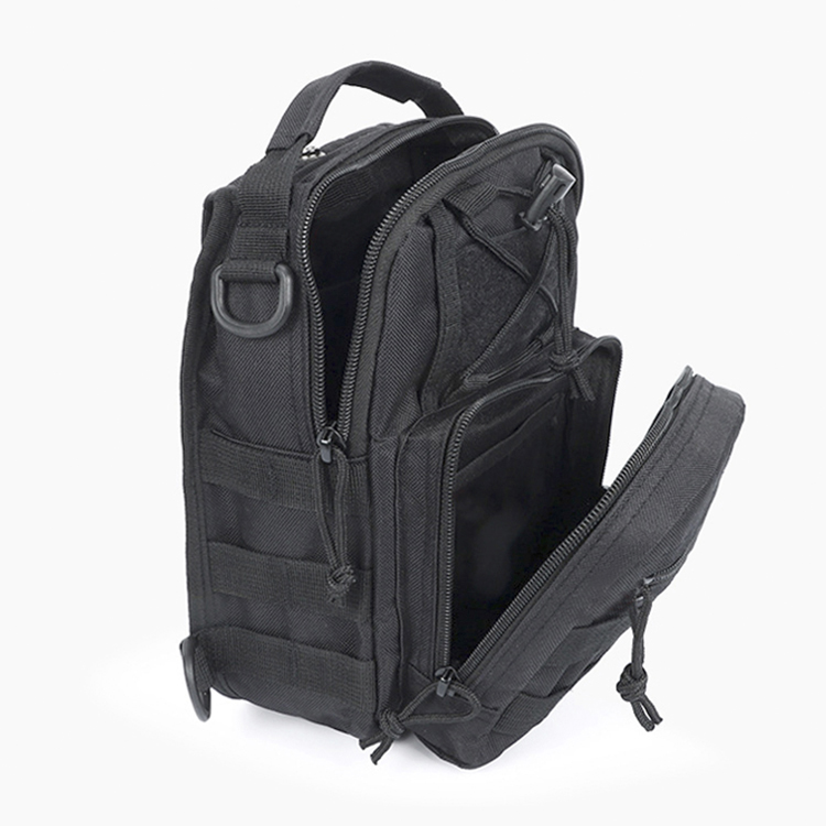 Unisex Portable 600D Oxford Cloth Sport Chest Bag Zipper Polyester Waterproof Outdoor Crossbody Single Shoulder Messenger Molle