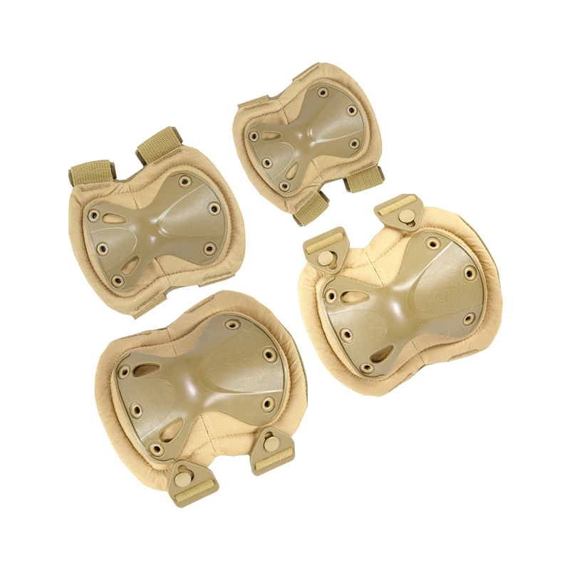 Factory 4pcs Nylon Tactical Oxford Knee and Elbow Pads Outdoor Sport Hunting Skating Safety Gear Knee Guard Elbow Protectors