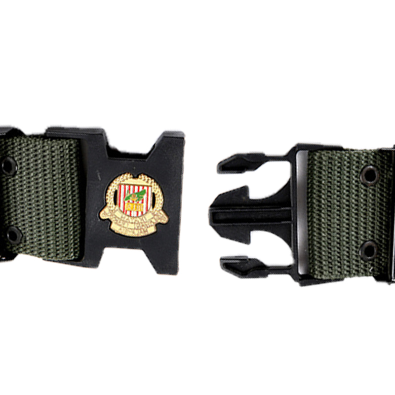 Malaysia Tactic Belt Custom 5.7cm Width 130cm Length Green Polyester Webbing Mens Duty Belts