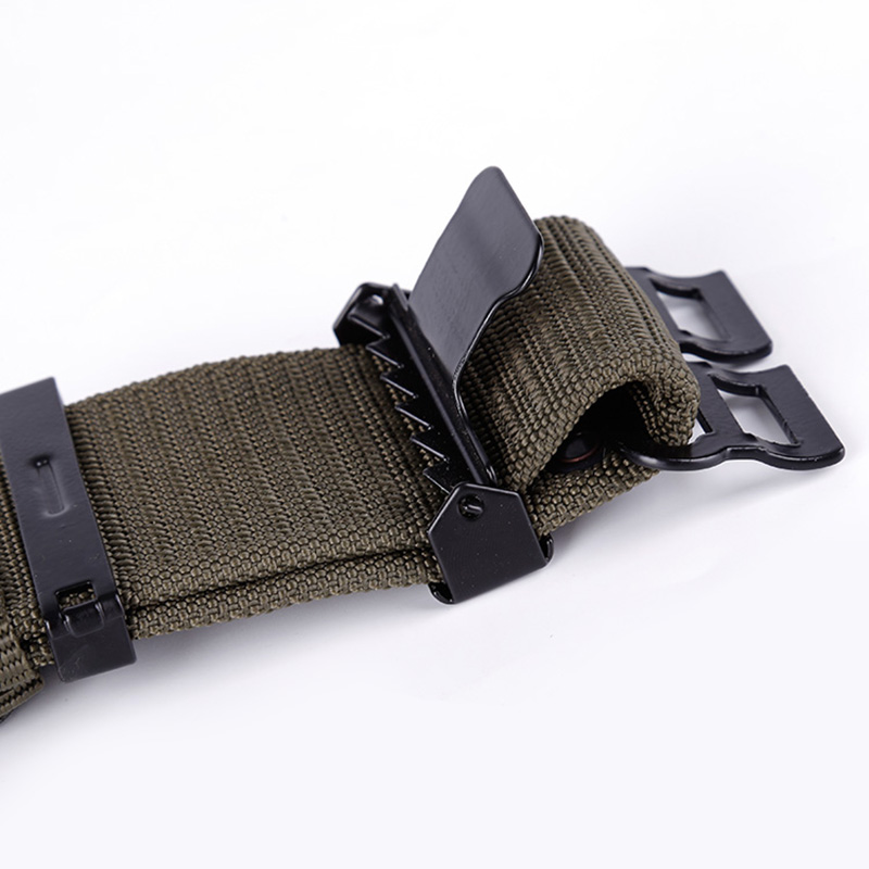 Custom Grey Outdoor PP Webbing Tactical Adjustable Belt with Quick Release Metal Buckle Casual Style for Security Duty Russia