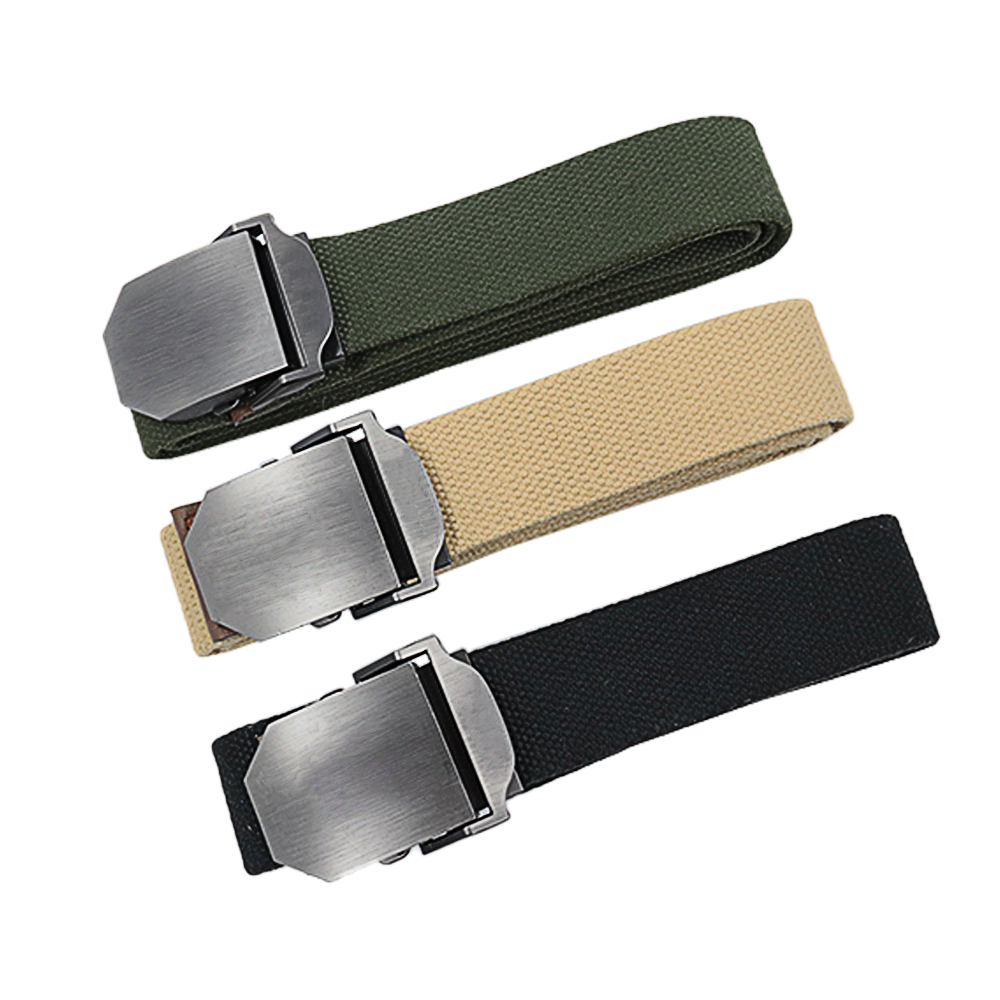 Wholesale 38mm Cotton Webbing High Quality Nylon Polyester Tactical Belt with Alloy Buckle Adjustable Hiking Hunting Outdoor Use