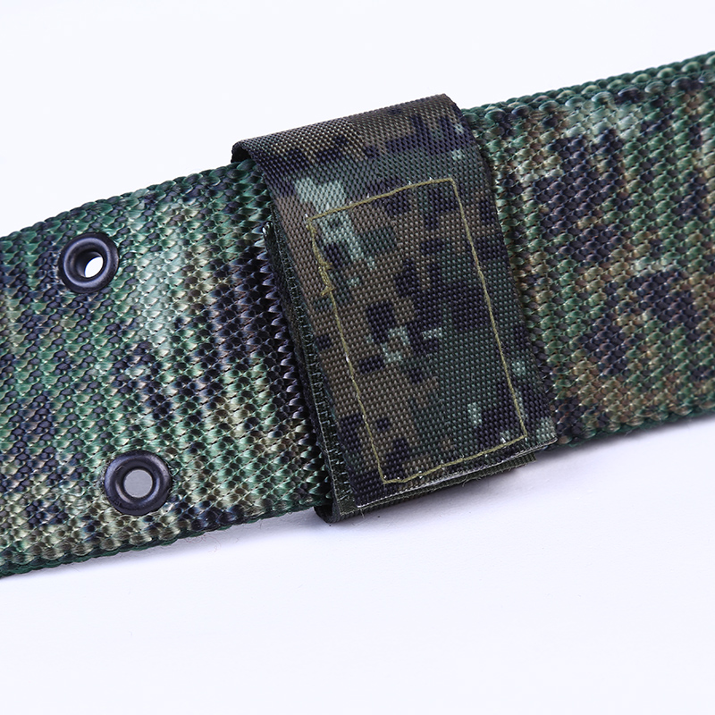Custom Wide High Quality Customized Big Size Nylon Outdoor Pom Buckle Security Waist Tactical Belt