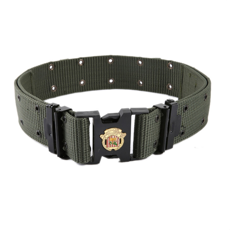 Malaysia Tactic Belt Custom 5.7cm Width 130cm Length Green Polyester Webbing Mens Duty Belts