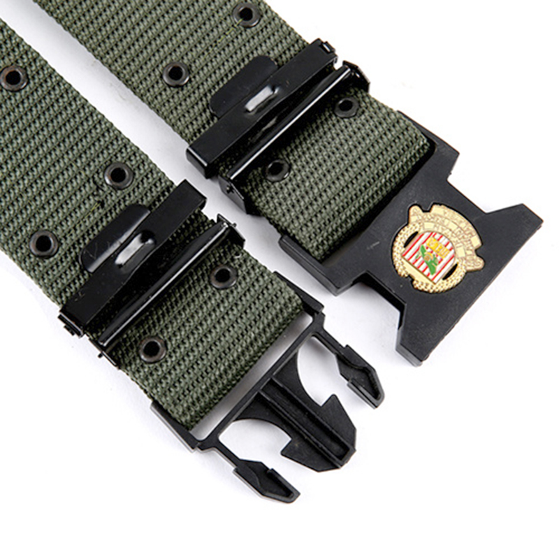 Malaysia Tactic Belt Custom 5.7cm Width 130cm Length Green Polyester Webbing Mens Duty Belts