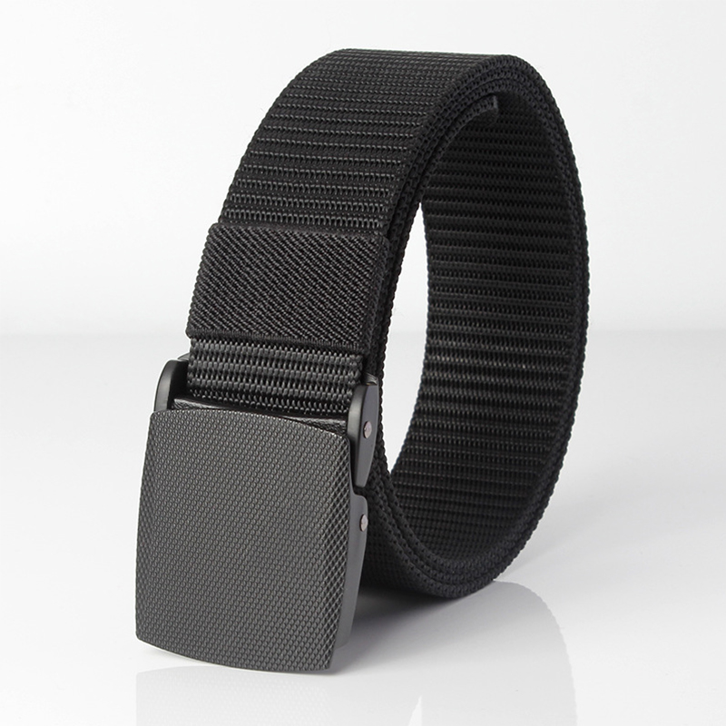 38MM Webbing Riggers Polyester Waist Canvas Vintage Tactical Belt with Heavy-Duty Quick-Release Metal Buckle with Molle for Men