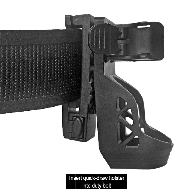 Quick Release 360 Degree Rotation Holster for Flashlight Tactical Gear Pouch Torch Holder for Tactical Utility Belt