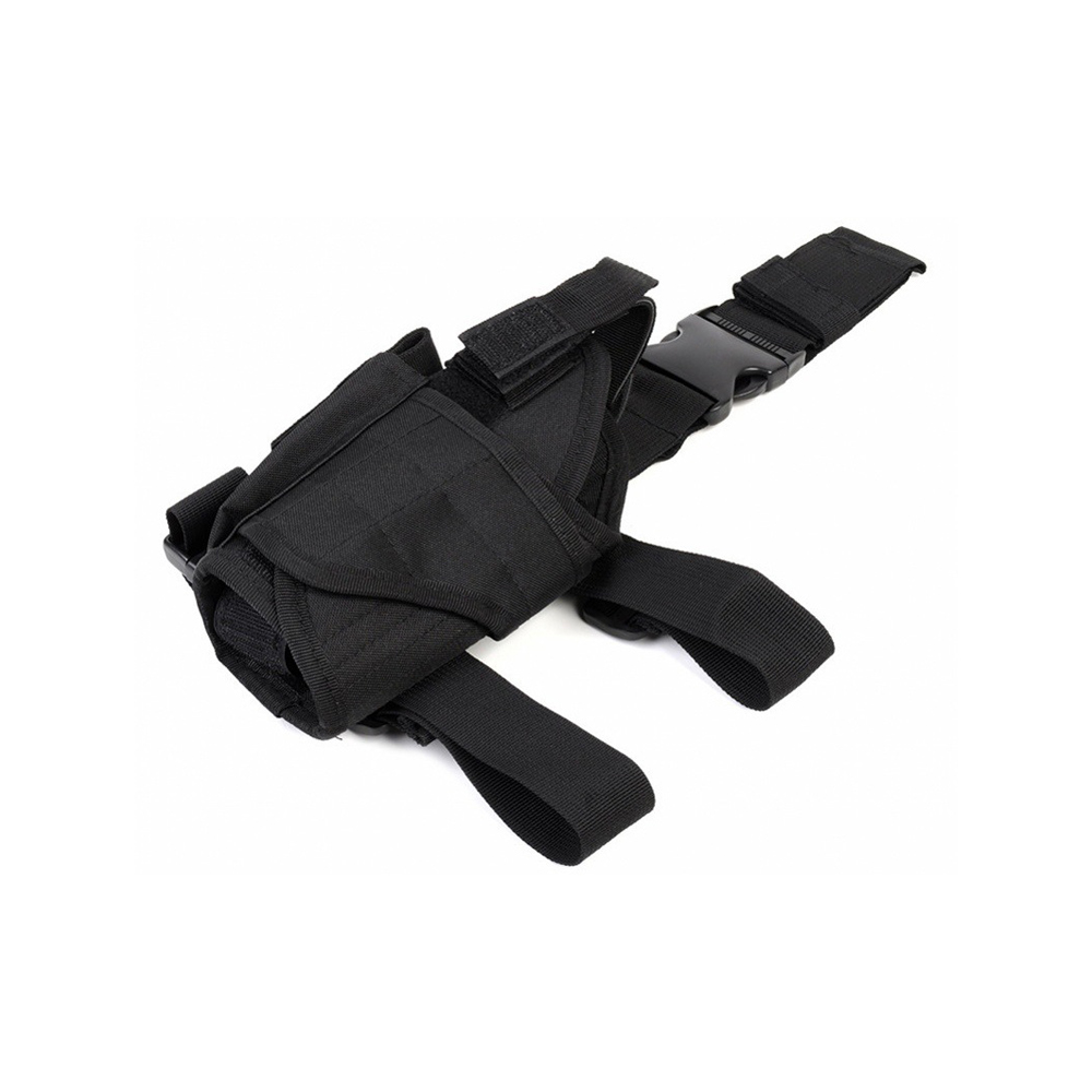 600D Oxford Cloth Durable Adjustable Tactical Leg Holster with Polyester Lining for Outdoor Security Guard Use