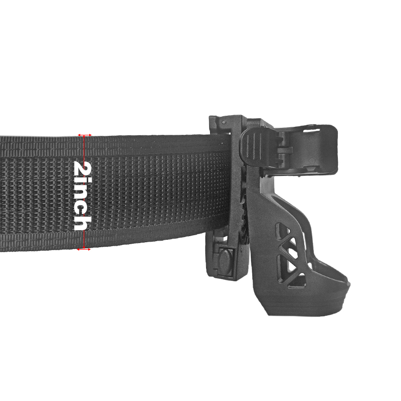 Quick Release 360 Degree Rotation Holster for Flashlight Tactical Gear Pouch Torch Holder for Tactical Utility Belt