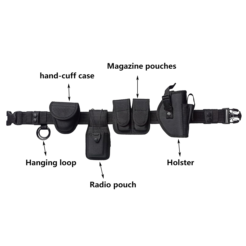 Tactical Utility Security Guard Modular Tactical Belt Nylon Rig Equipment System Tactical Gear for Men