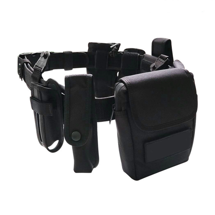 Men's Nylon MOLLE Set Tactical Utility Waist Belt with Pouches and 360 Degree Rotation Bag for Outdoor Activities