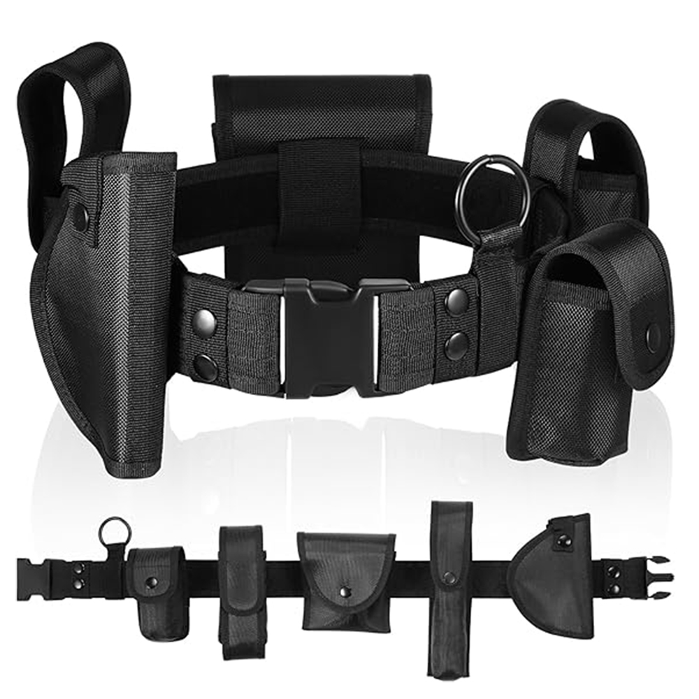 1680D Nylon Tactical Belt Pouches Security Guard Utility Heavy Duty Multi-functional Outdoor Protection Accessories Holsters