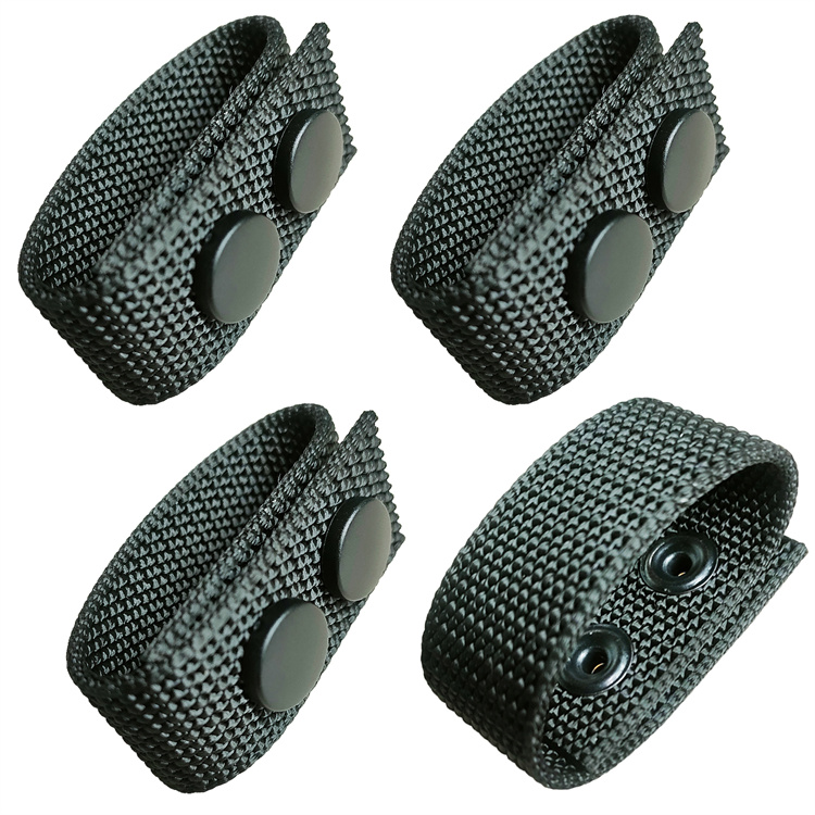 Nylon Duty Belt Keeper Double Snaps Comfortable Outdoor Tactical Belt Keeper Holder Accessory Made Oxford with Double Snaps