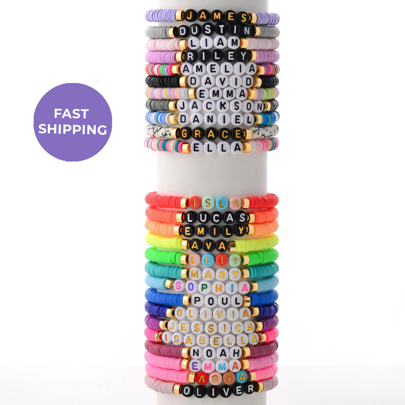 Rainbow Friendship Bracelets – Handmade Colorful Beaded Bracelets