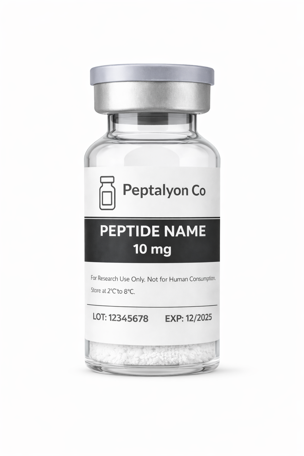 Research Peptide Vial Labels