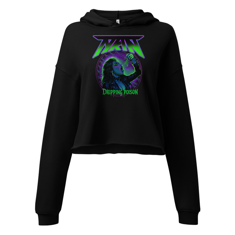 DRIPPING POISON Crop Hoodie