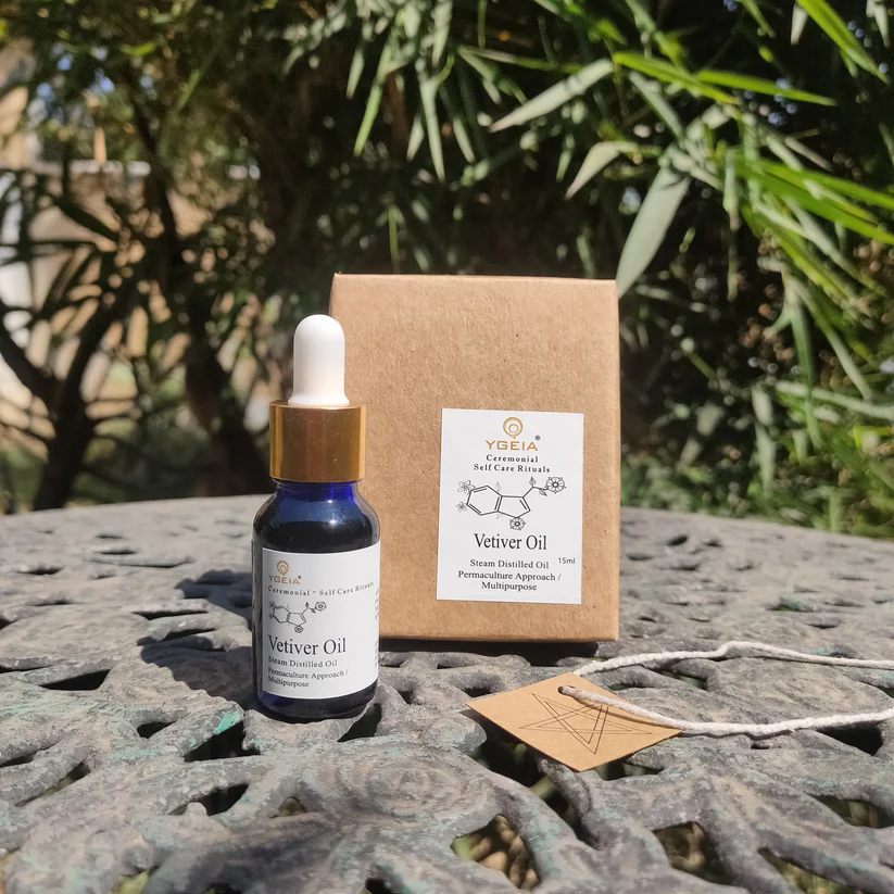 YGEIA - Vetiver | Steam Distilled Oil | 15ml