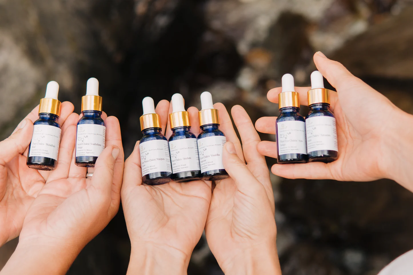 YGEIA - Chakra-Oil-Bundle | Ritual Blends | 7x 15ml