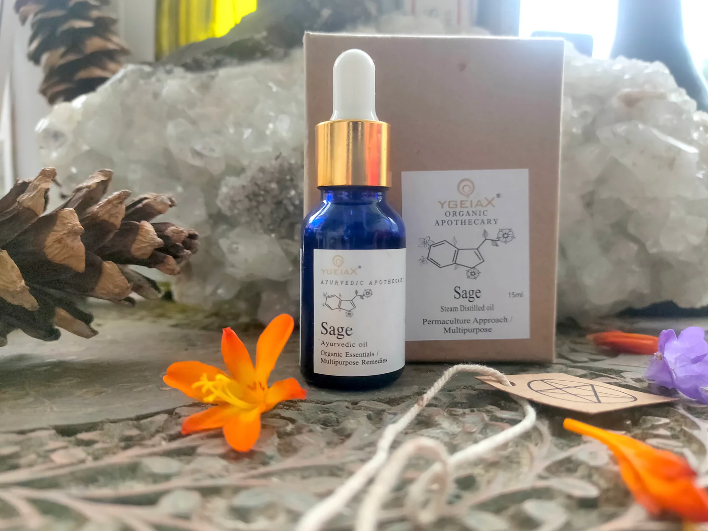 YGEIA - Sage Leaf | Steam Distilled Oil  | 15ml