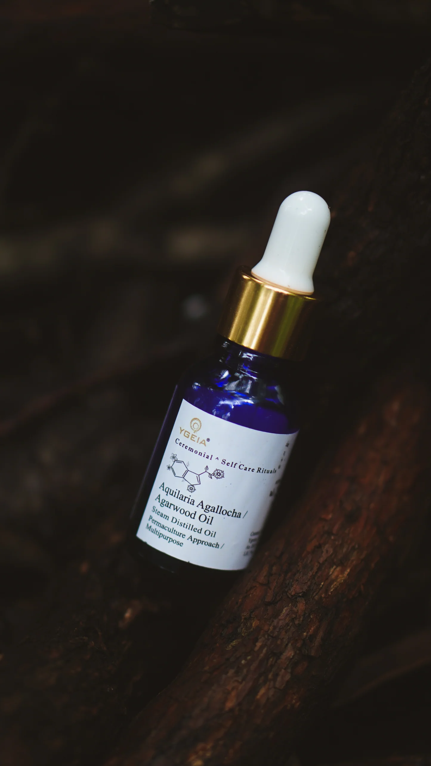 YGEIA - Agarwood | Oud Steam Distilled Oil | 15ml