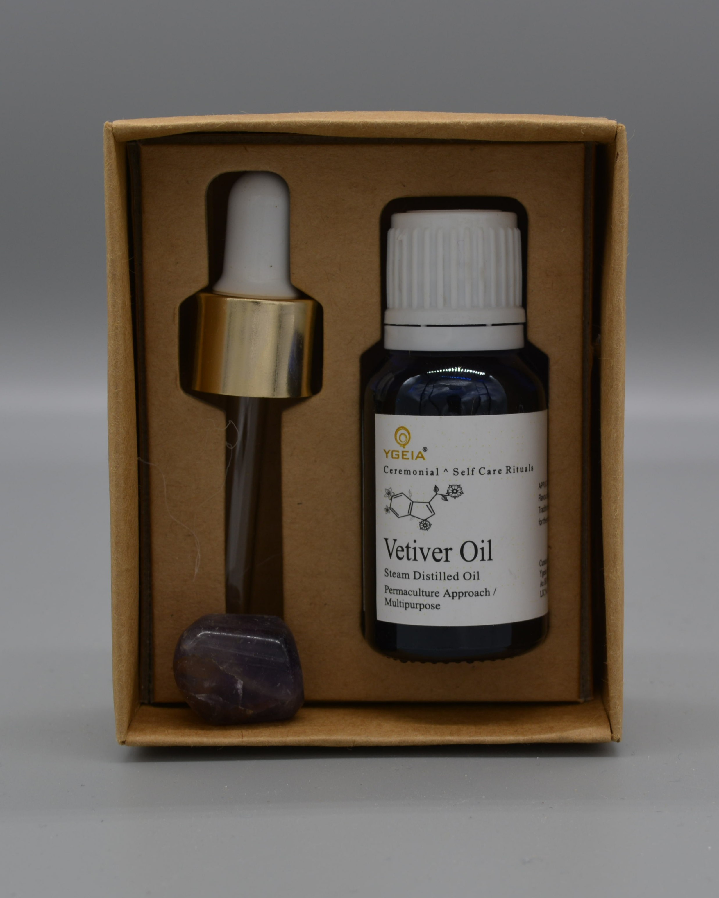 YGEIA - Vetiver | Steam Distilled Oil | 15ml