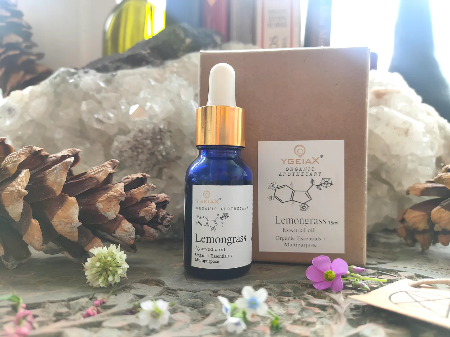 YGEIA - Lemongrass | Steam Distilled Oil  | 15ml