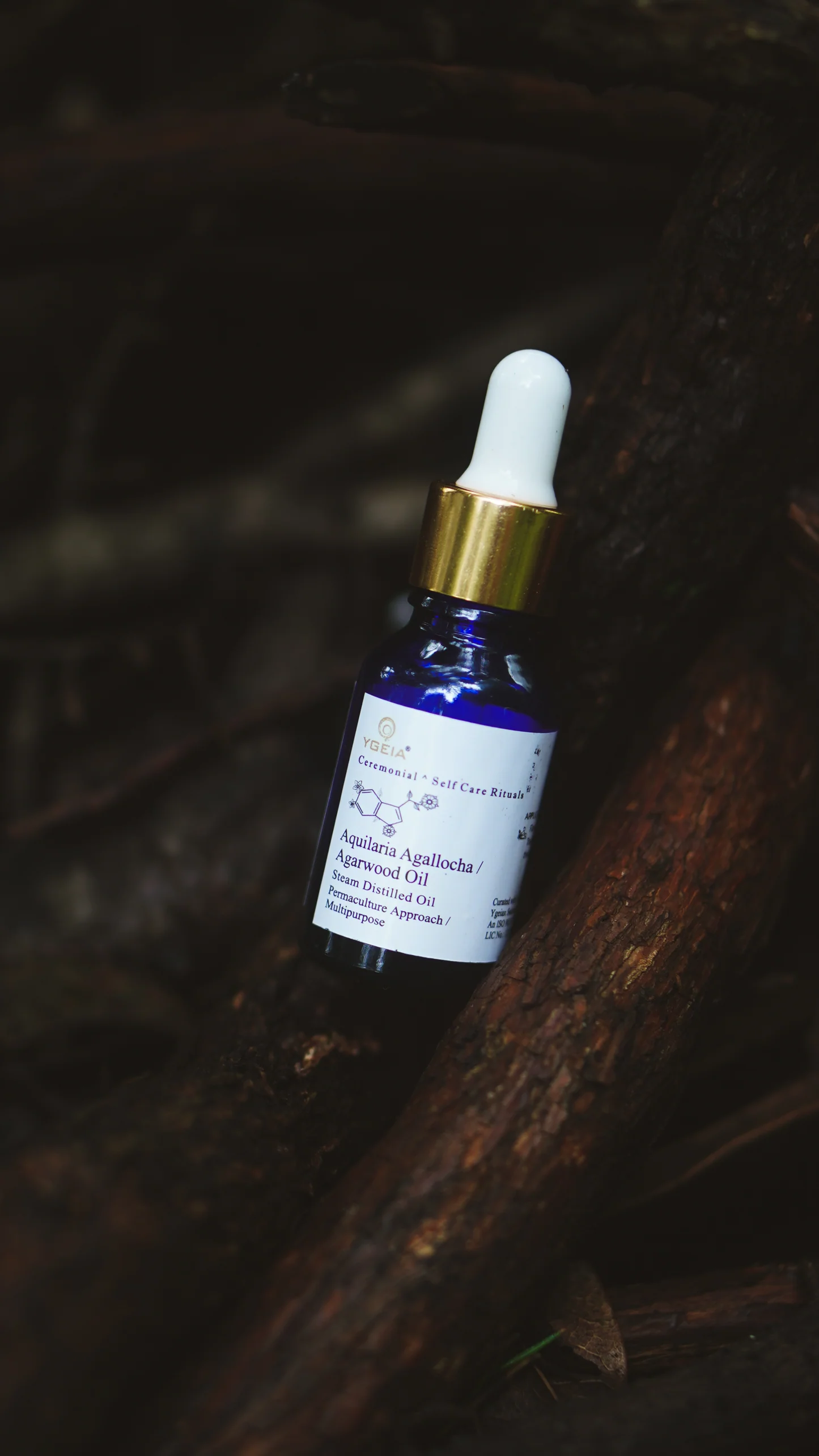 YGEIA - Agarwood | Oud Steam Distilled Oil | 15ml