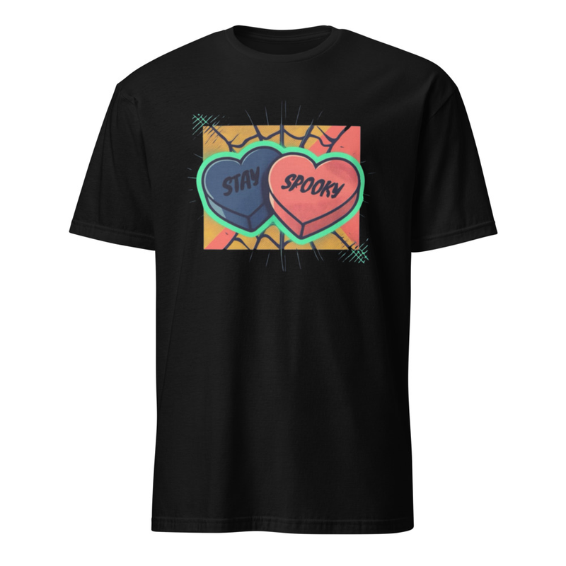 Stay Spooky Retro Candy Hearts T-Shirt