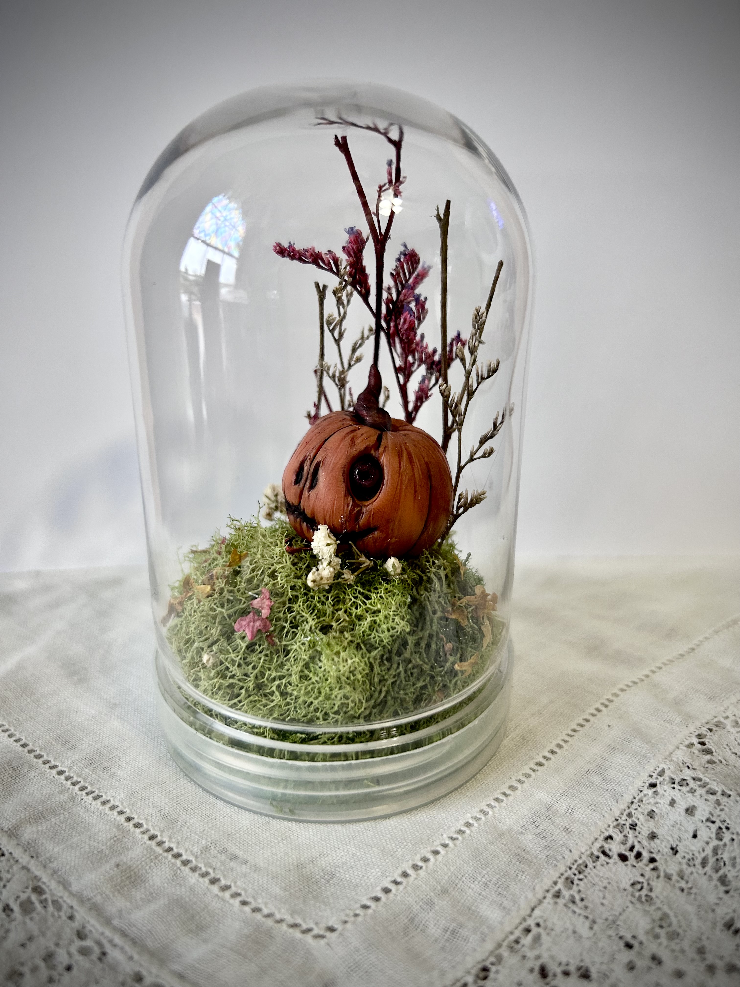 Creepy Pumpkin Terrarium 
