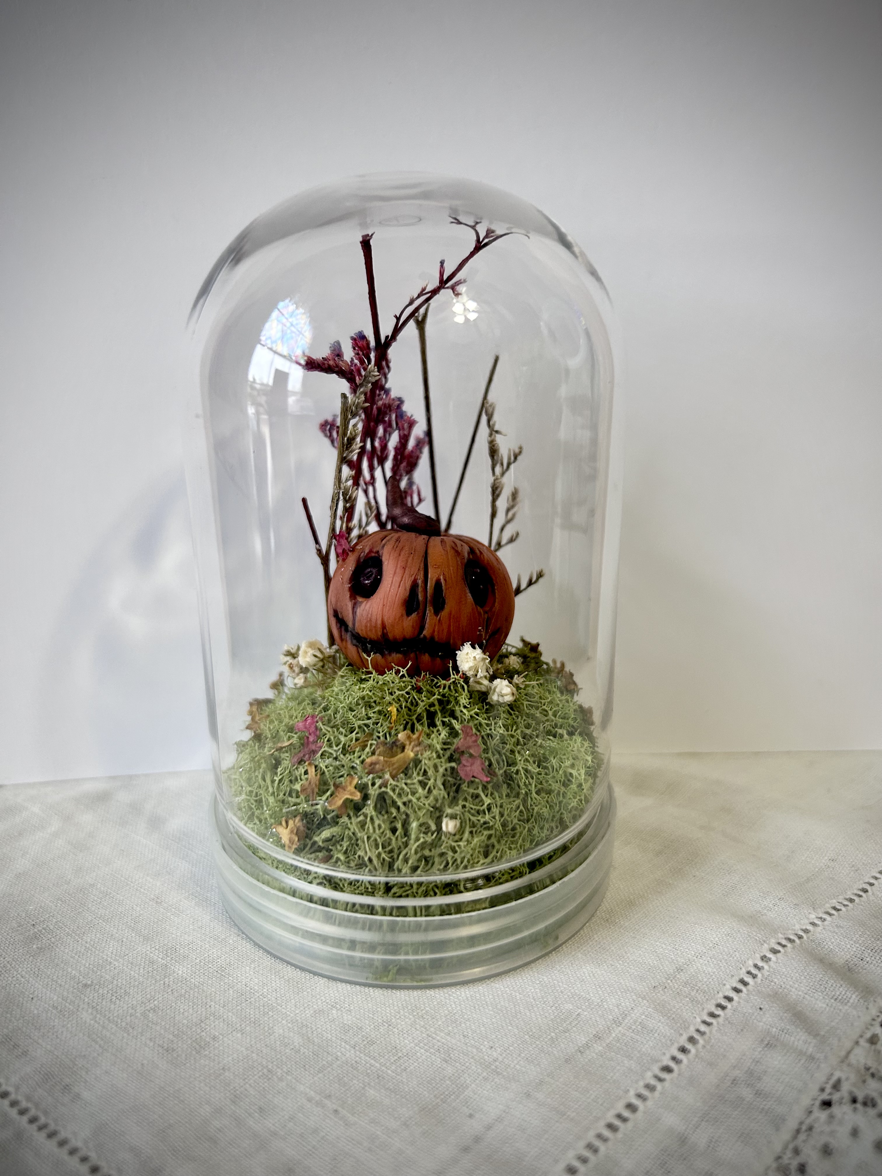 Creepy Pumpkin Terrarium