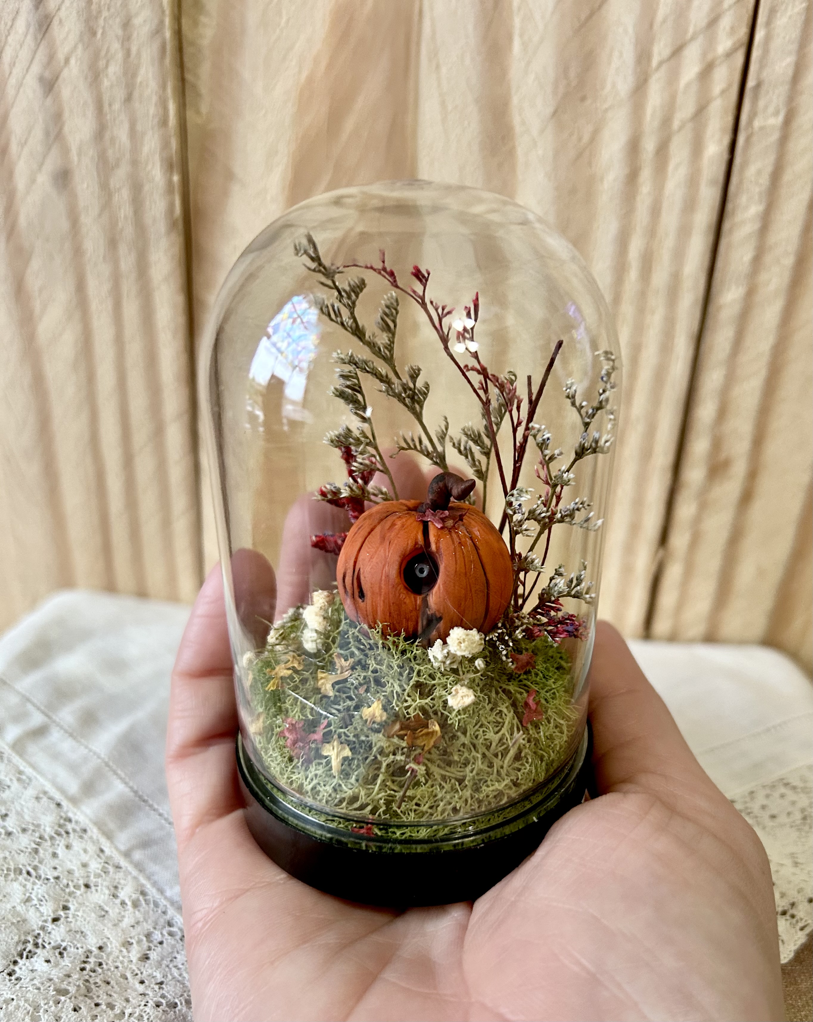 Creepy Pumpkin Terrarium 