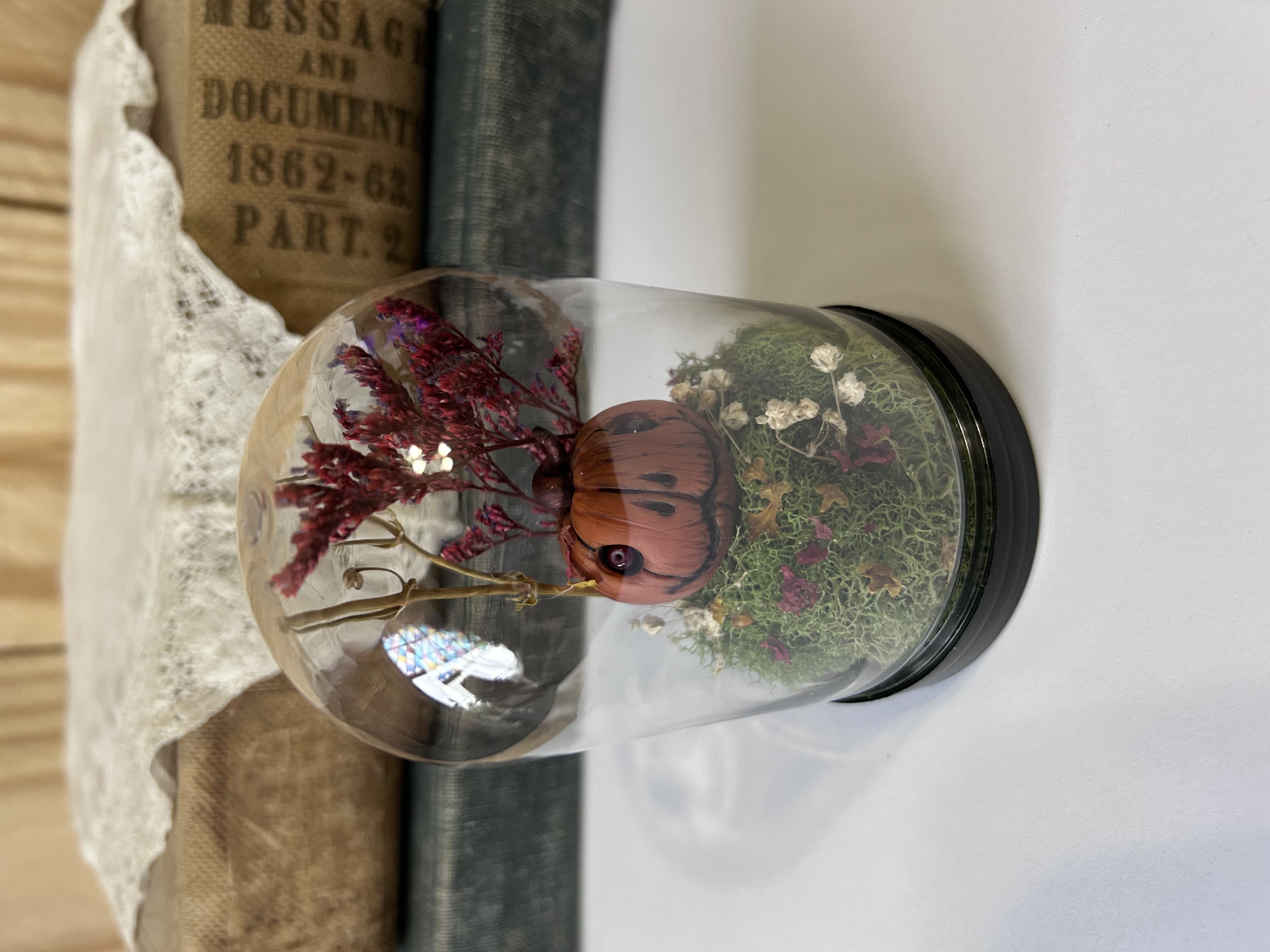 Creepy Pumpkin Terrarium 