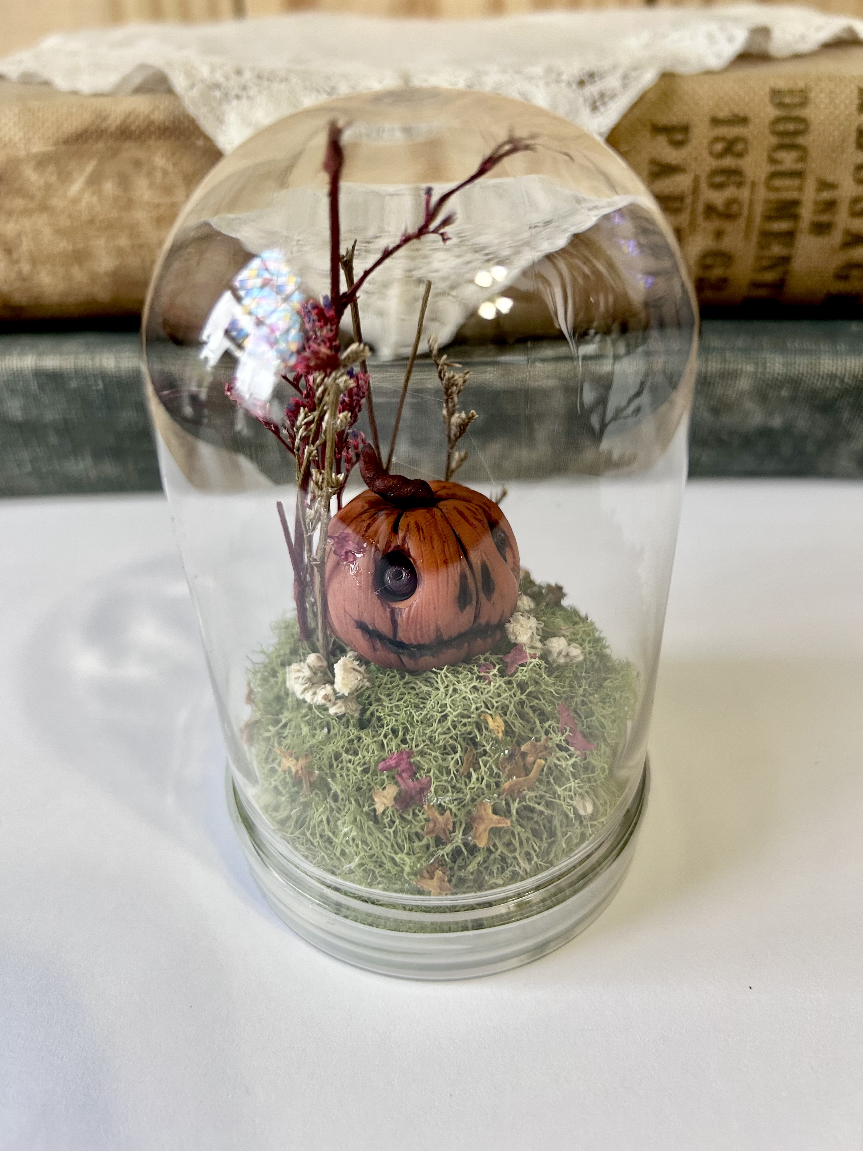 Creepy Pumpkin Terrarium 