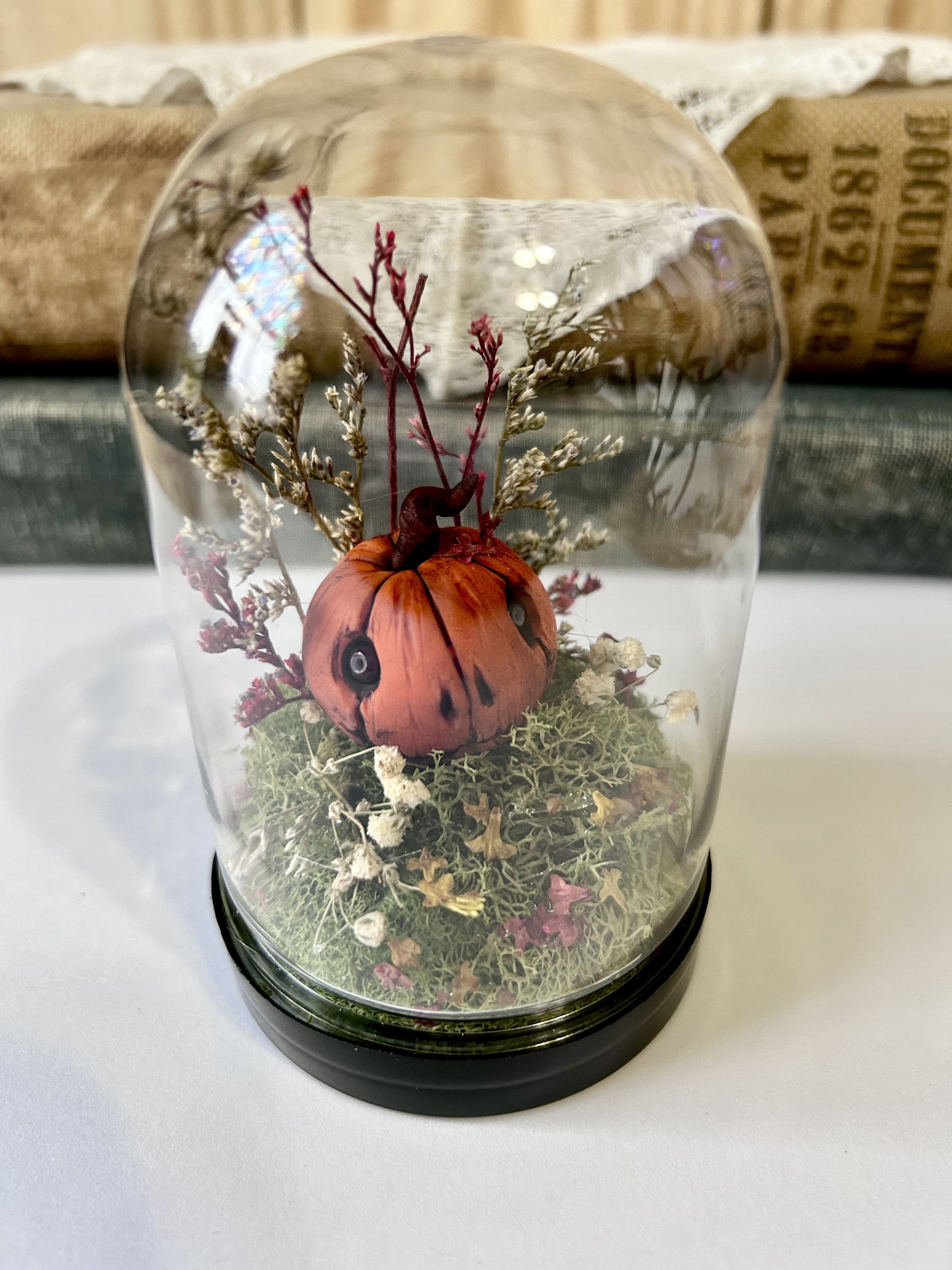 Creepy Pumpkin Terrarium 