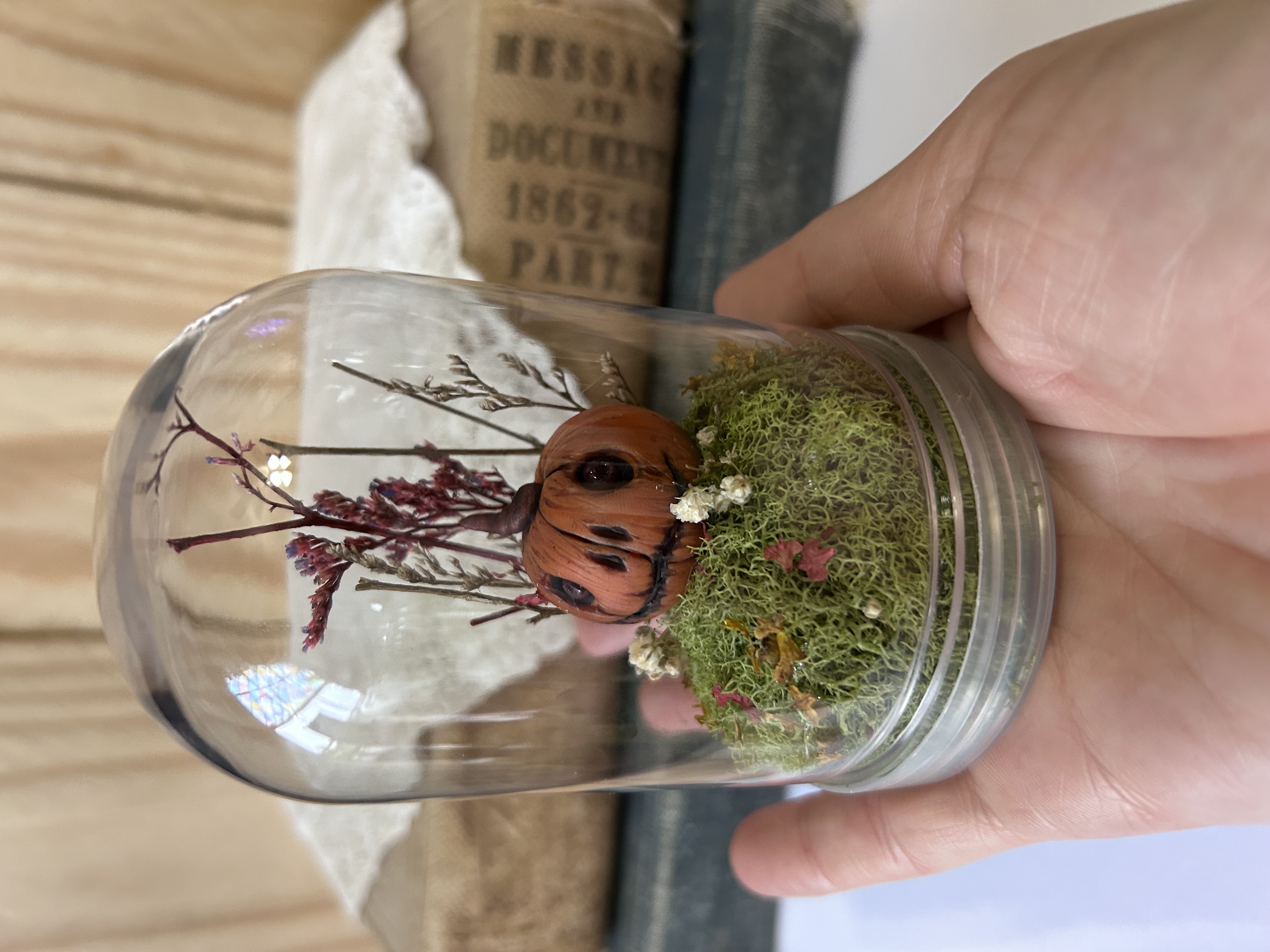 Creepy Pumpkin Terrarium 