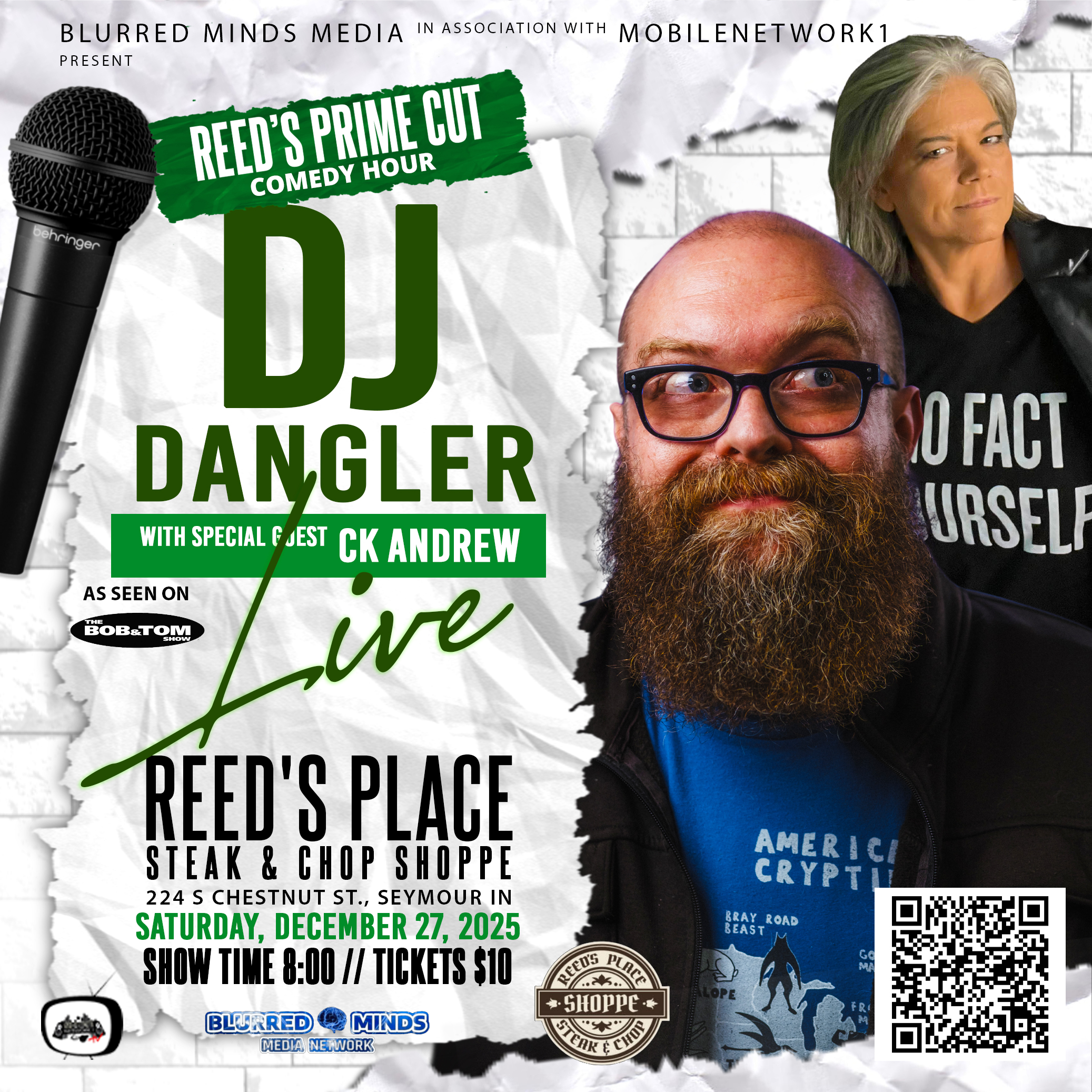12/27 - Reed’s Prime Cut Comedy Hour: DJ Dangler