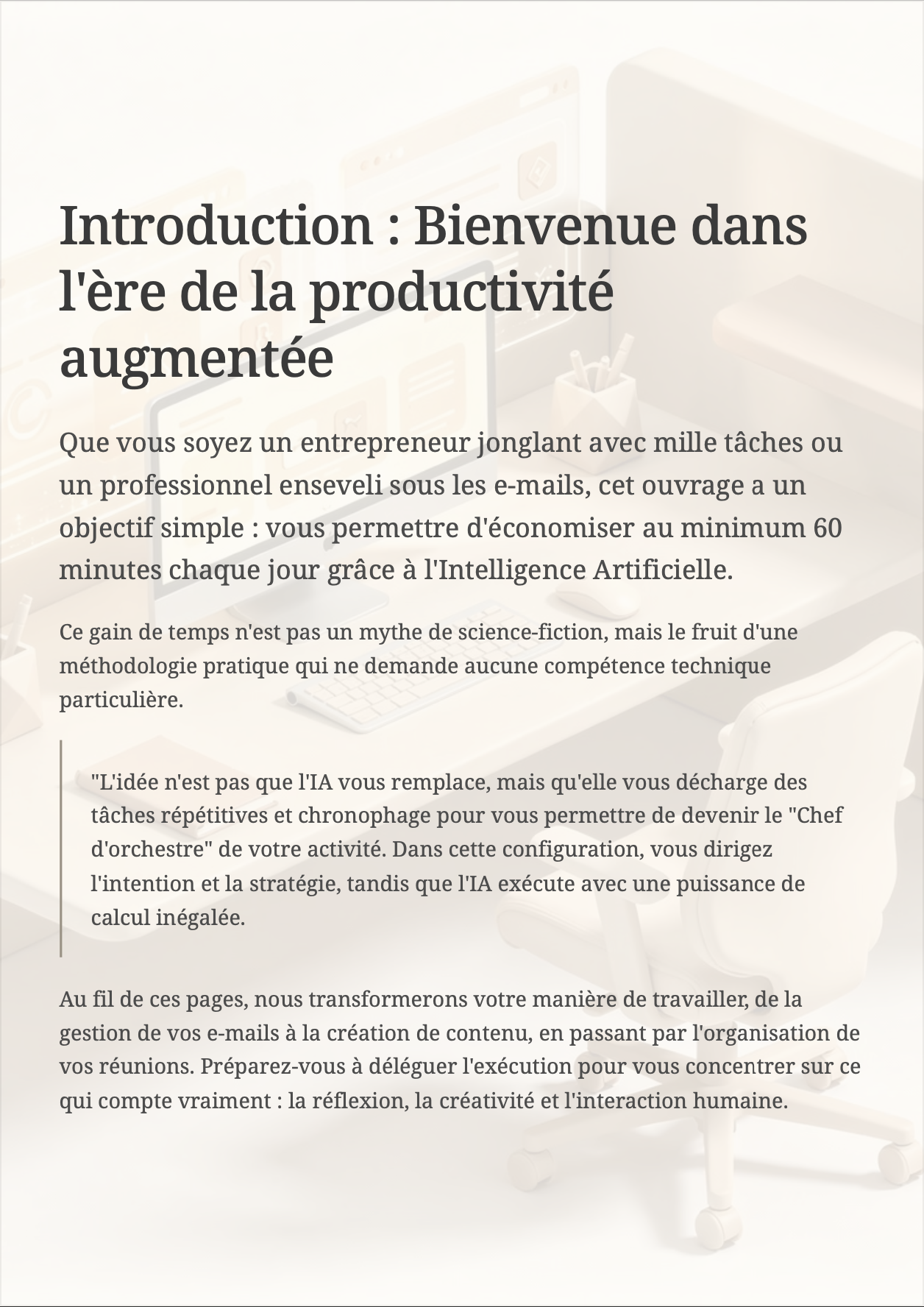 Gagner 1h par jour avec l'IA