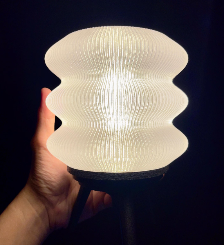 Gwave 3D Printed Desk Lamp – Eco-Friendly Made in Goa