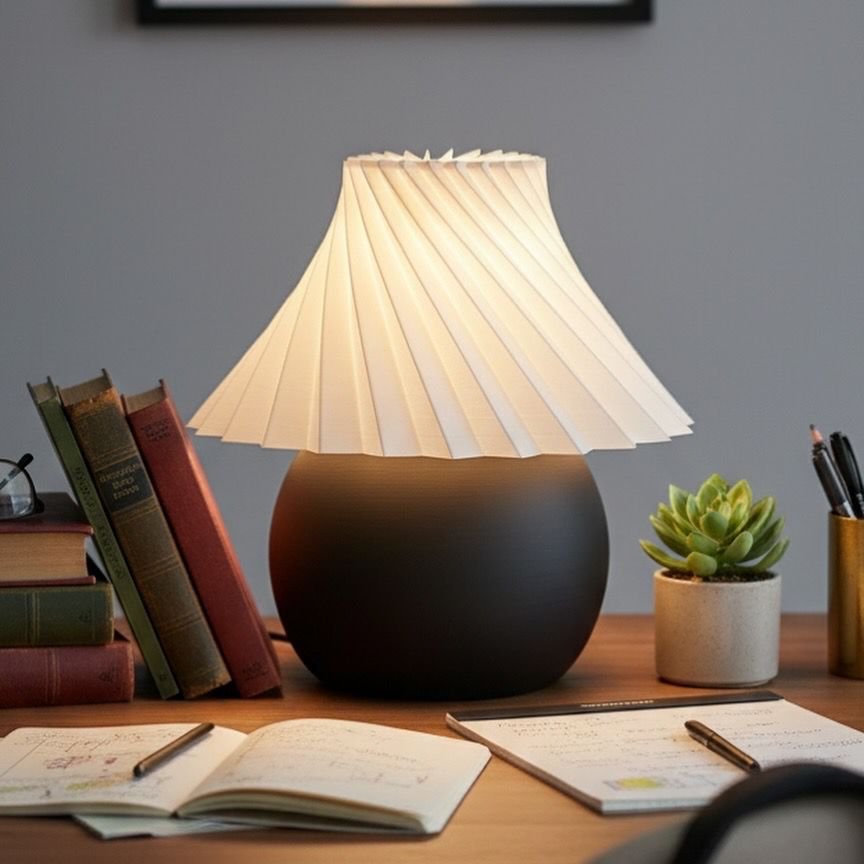 Amber Aura – 3D Printed Eco-Friendly Lamp